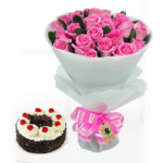 mothers love bouquet with a cake