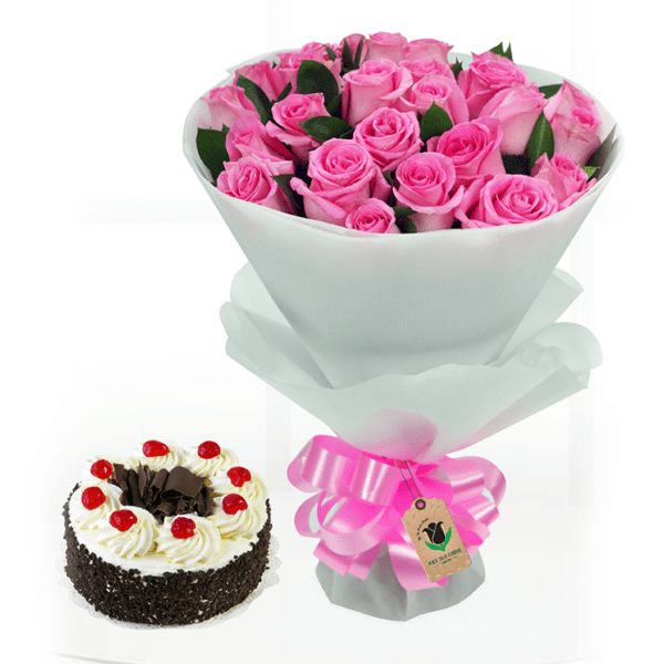 A Mother's Love Bouquet with 1Kg Cake.