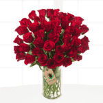 Buy Red Rose Online - 50 red roses | Blacktulipflowers.in