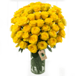 50 yellow roses | Blacktulipflowers.in