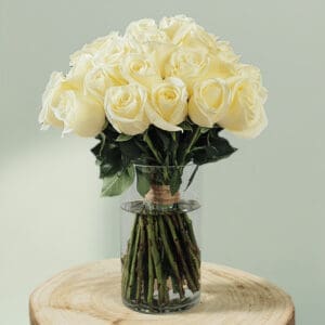 Bunch of White Roses - Condolences flowers delivery to India