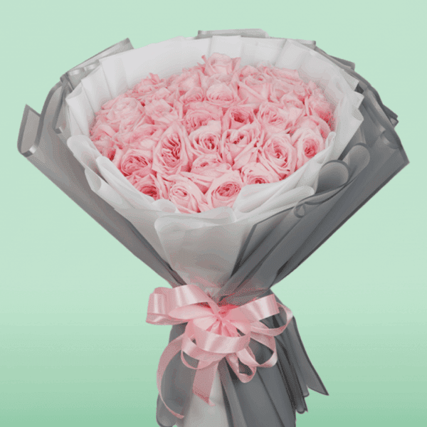 Hand Bouquet of Charismatic Pink Roses (2) Hand Bouquet of Charismatic Pink Roses - Order Online btf.in