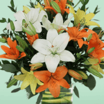Mix Lily in Vase (1)