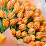 Saffron Tulip flower Bouquet (1)