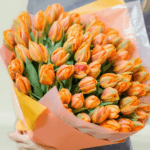 Saffron Tulip flower Bouquet (3)