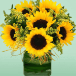 Sunny Sunflowers Vase Arrangement (2)