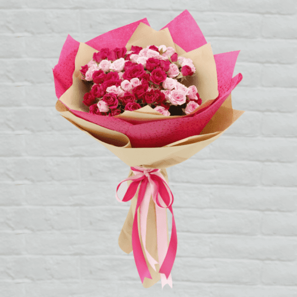 spray-rose-bouquet_1 spray roses bouquet, valentine flowers delivery to India.