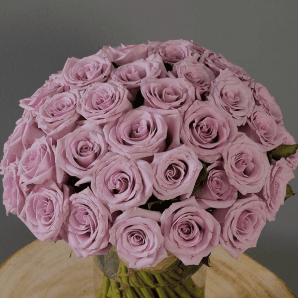 Bunch of Purple Roses - Purple Roses in vase delivery India