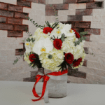 Splendid Mix White and Red Flowers - Order Vase Arrangement