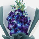 Blue orchids bouquet