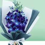 Blue Orchids Bouquet (2)