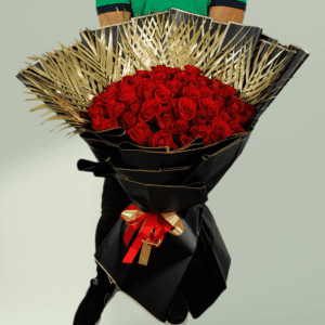 Elegant flower bouquet with fresh blooms and premium wrapping