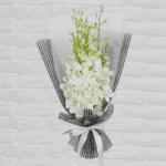 White Orchids Bouquet - Send/Buy Orchids Flowers Online BTF.in