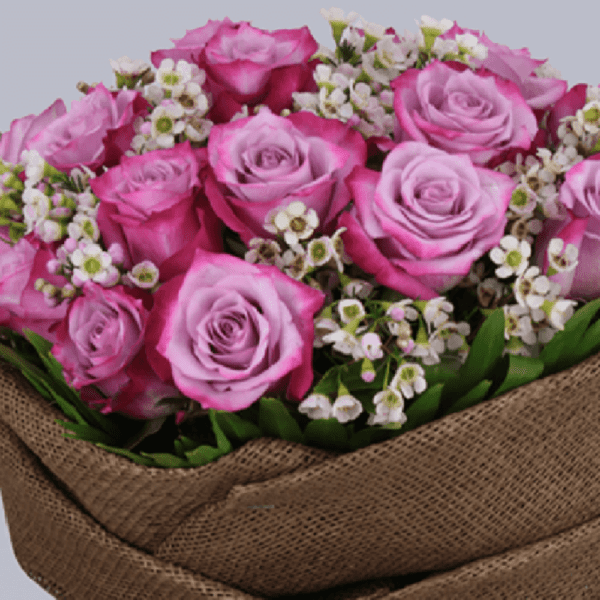 Bouquet of Romance in Cocoa | Blacktulipflowers.in