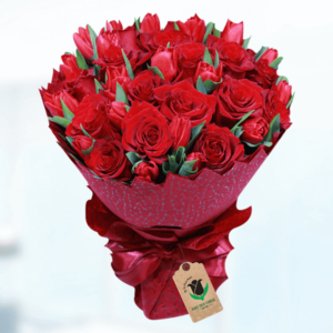 Crimson Charm A Bouquet of Red Tulip flower bouquet