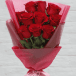 10 Stem Red Rose Bouquet