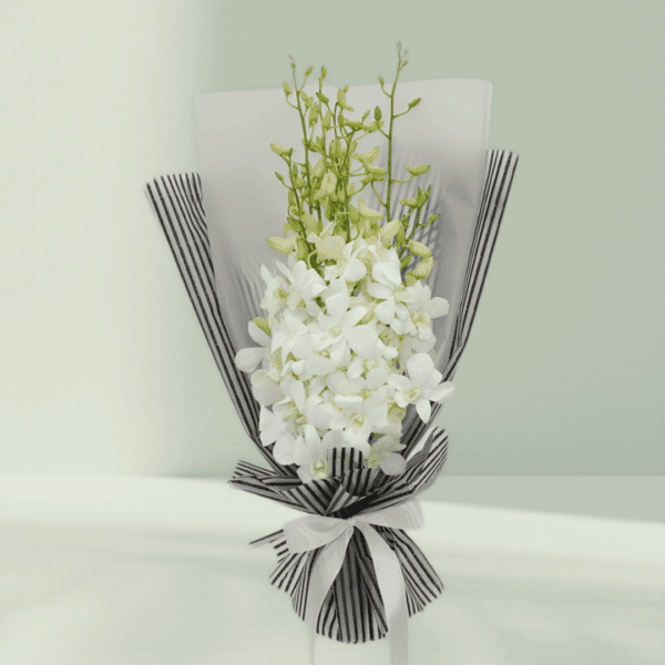 Buy White Orchids Bouquet - Send/Buy Orchids Flowers Online BTF.in