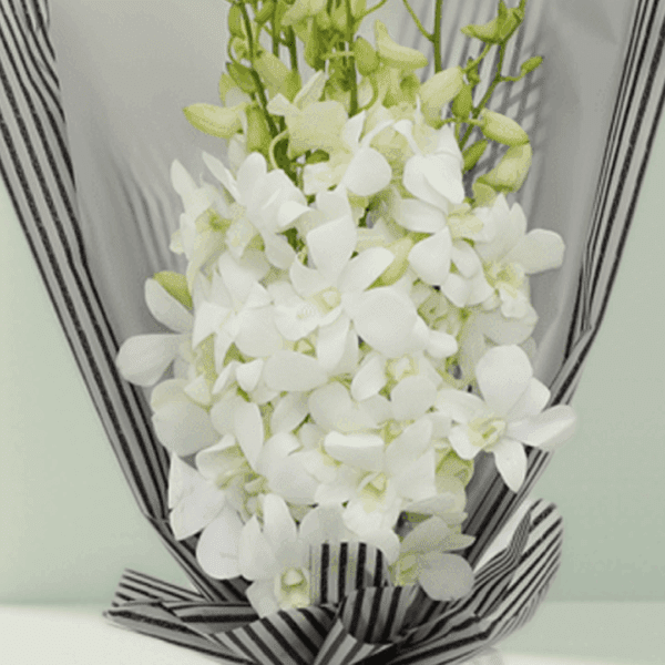 Buy White Orchids Bouquet - Send/Buy Orchids Flowers Online BTF.in