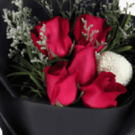 Elegant Black Wrap Bouquet