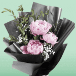 Bouquet of 3 peonies flowers (2) (1)