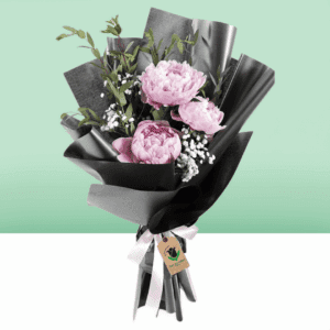 Bouquet of 3 peonies - Peony Flowers Bouquet India | btf.in
