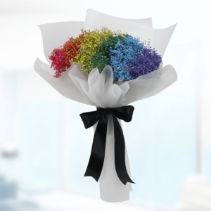 Rainbow Bouquet | Blacktulipflowers.in