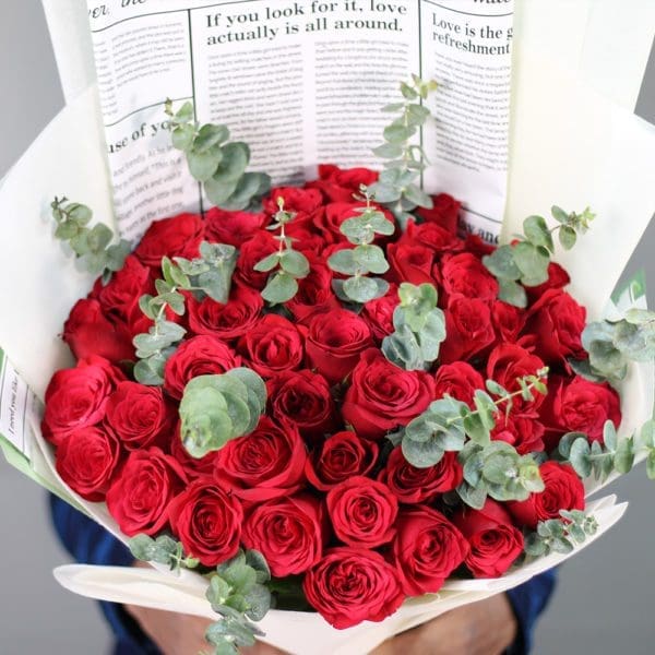 Luxury Roses - Order Red Roses bouquet online | btf.in