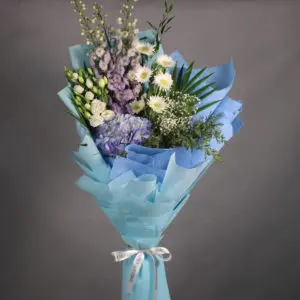 Cool Blue- Order Blue Themed Bouquet at btf.in
