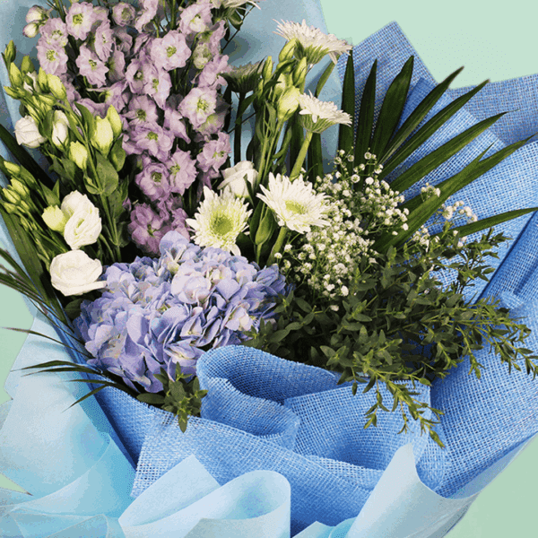 Cool Blue (1) Cool Blue- Order Blue Themed Bouquet at btf.in