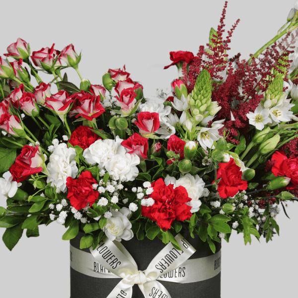 Radiant Red - Order Exotic Box of Flowers | btf.in