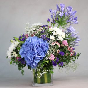 Buy hydrangea flower arrangement- Blue Lagoon I Btf.in