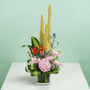 A fairytale-inspired floral garden evoking beauty, calm, and imagination