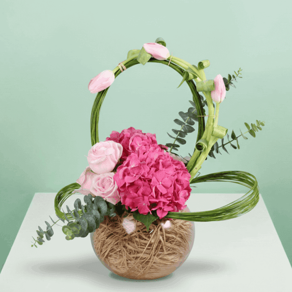 Earthy floral bowl design showcasing nature’s harmony