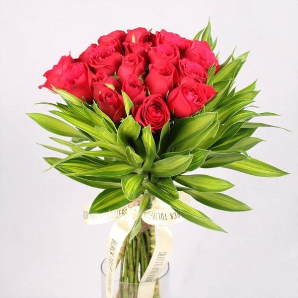 Ruby Rakhi, Roses and Chocolates Ruby Rakhi, Roses and Chocolates - Red Roses with Rakhi BTF.in