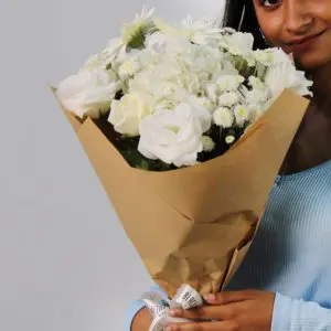 Whispering White Blossoms - Send White flowers for Sympathy