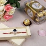 Elegant Blossom and Delight Rakhi Combo