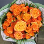 Charming Orange Rose Bouquet