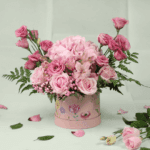 Buy our elegant pink flower box arrangement online. Our pink rose bouquet arrangement is perfect for for birthdays, love, and special celebrations.