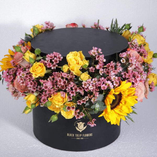 Yellow Bliss - Exotic Flowers in Box Order at BTF.in