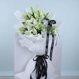 Pure Elegance - Order White lily bouquet | BTF.in