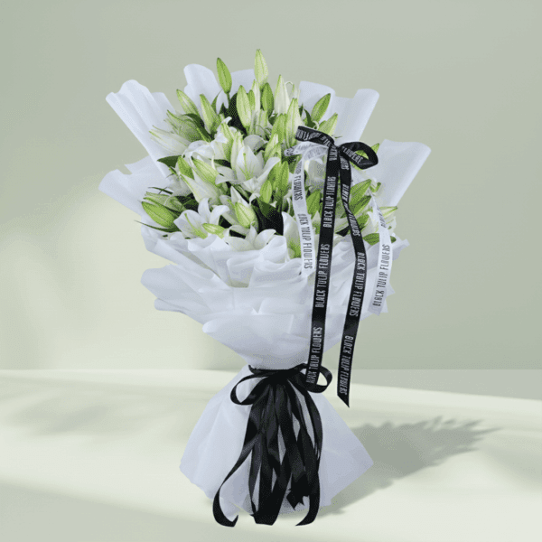 Pure Elegance - Order White lily bouquet | BTF.in