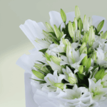 Pure Elegance - White Lily Bouquet (3)