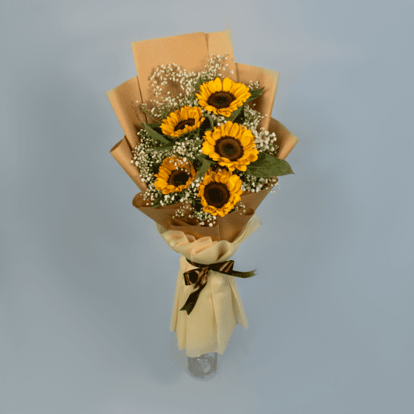 Send/Buy 5 Stems Sunflower bouquet with Baby's Breath | BTF.in