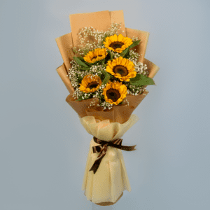 Send/Buy 5 Stems Sunflower bouquet with Baby's Breath | BTF.in