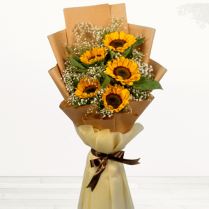 Send/Buy 5 Stems Sunflower bouquet with Baby's Breath | BTF.in