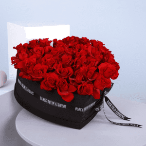 valentines flower Bouquet - valentines roses heart bouquet - order Now at BTFI