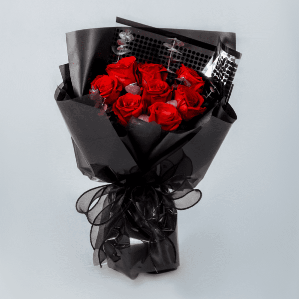 Love in Shadow - Preserved Flowers : Explore Preserved Bouquet in Bangalore | Order Now at Black Tulip Flowers
