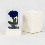 The Unexpected Blue - Preserved Rose : Explore Preserved Bouquet in Bangalore | Order Now at Black Tulip Flowers