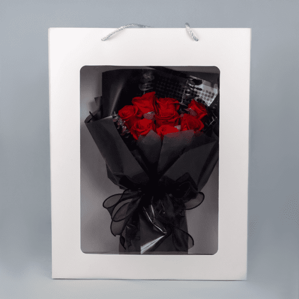 Love in Shadow - Preserved Flowers : Explore Preserved Bouquet in Bangalore | Order Now at Black Tulip Flowers