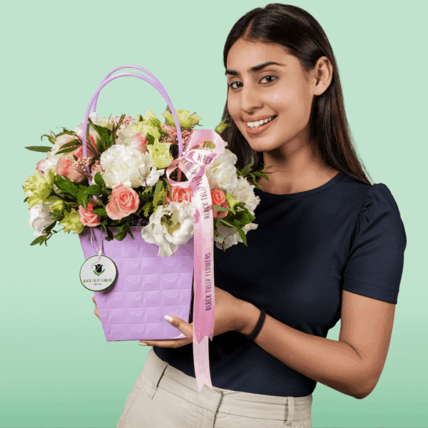 Beautiful Flower Boxes Delivered Across Bangalore - Black Tulip Flowers